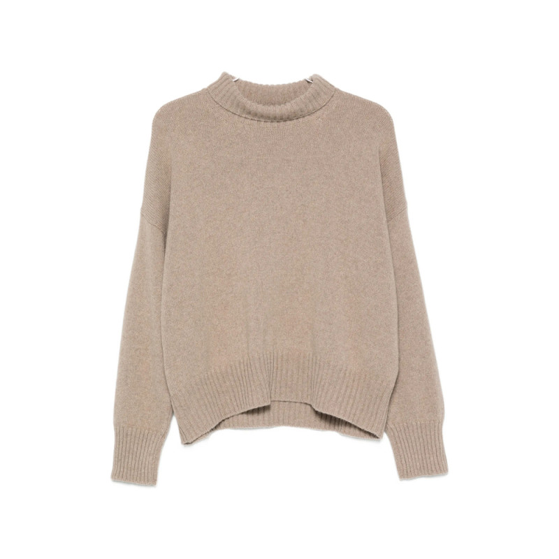 Aragona Turtleneck Ribbed-trim Sweater