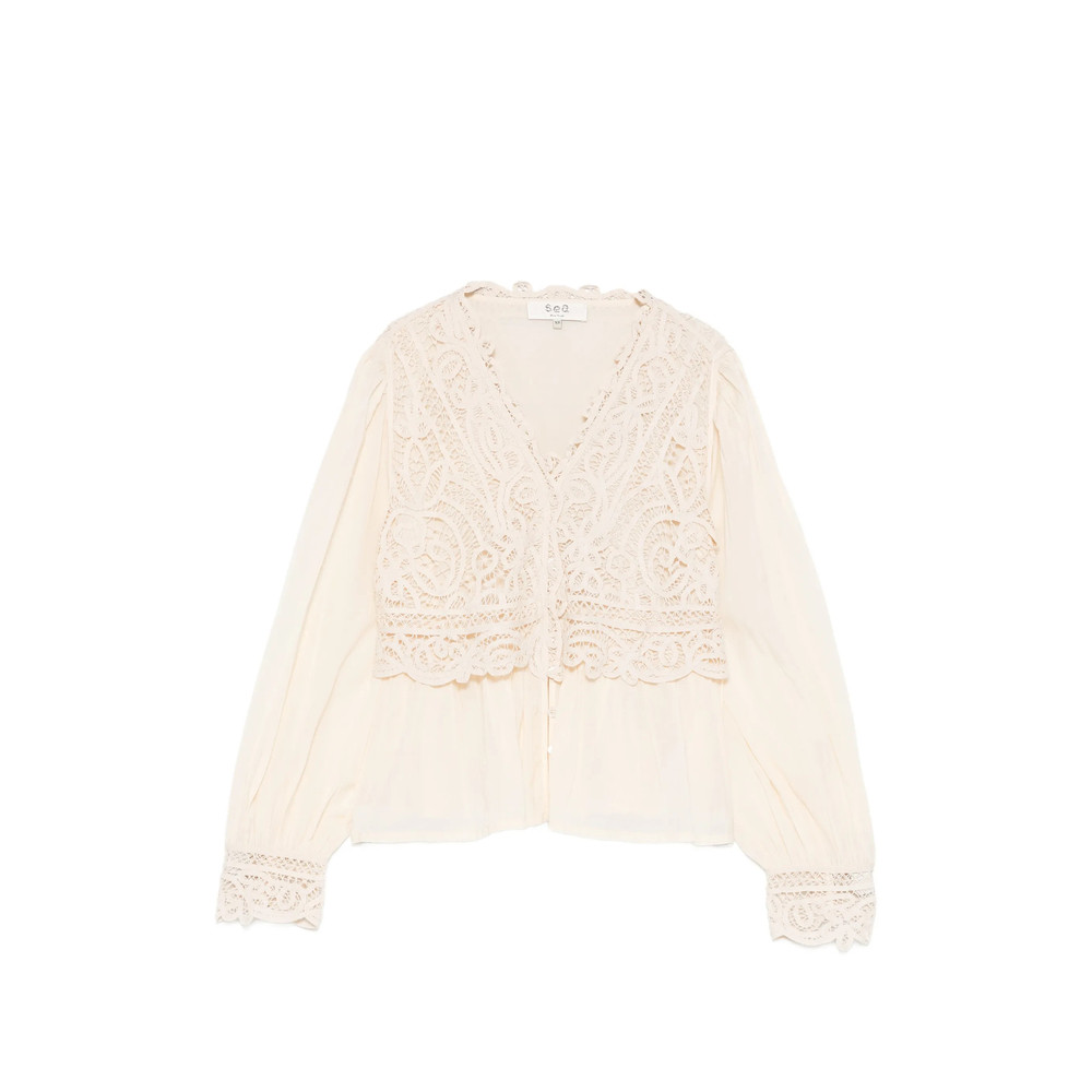 Sea Adelina Battenberg Lace Blouse