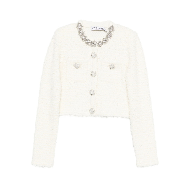 Self-portrait Embellished-buttons Cardigan