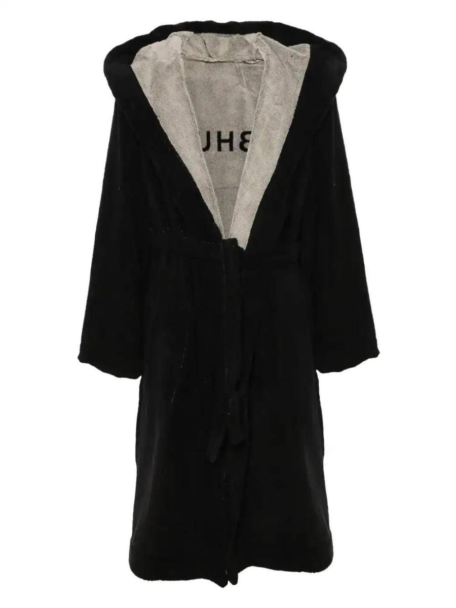 jacquard-motif dressing gown