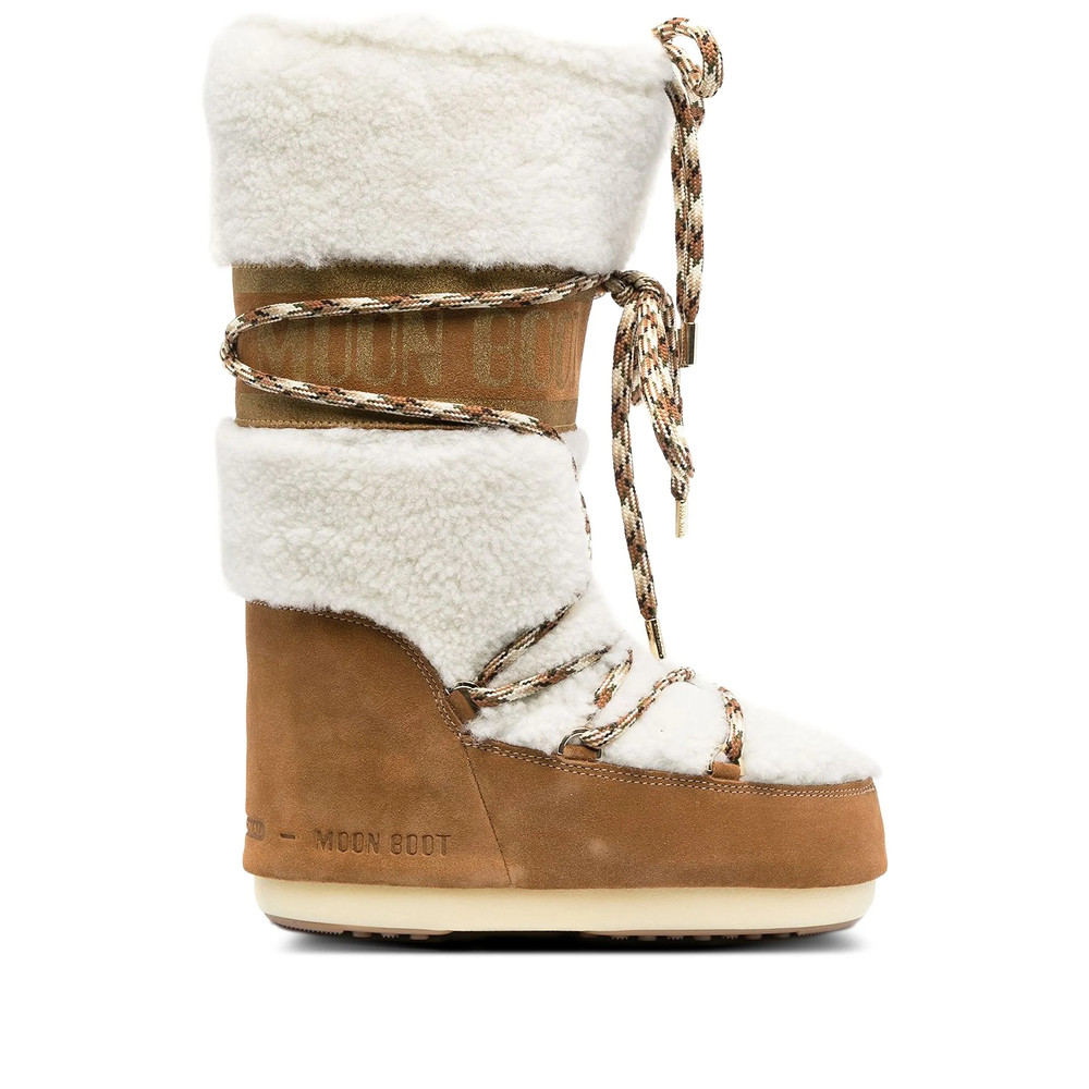 Moonboot 40mm Lace-up Shearling Boots