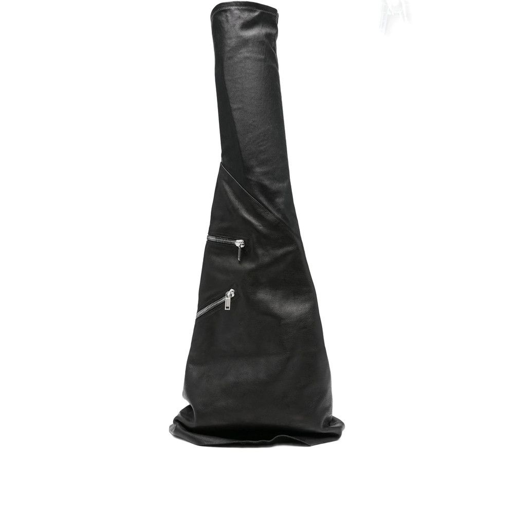 Rick Owens Cargo Fetish Sneaks Calf Leather Knee-high Boots
