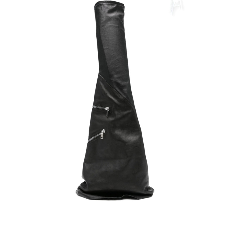 Rick Owens Cargo Fetish Sneaks Calf Leather Knee-high Boots