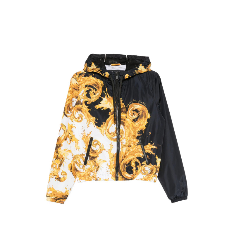 Versace Jeans Couture Baroque-print Hooded Jacket