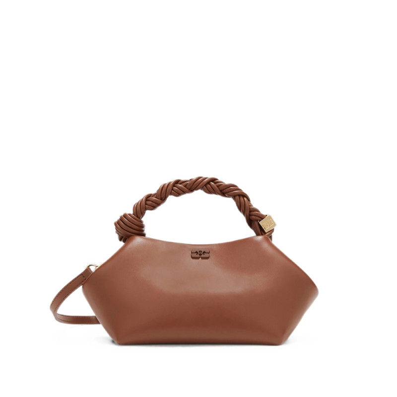 Ganni Small Bou Bag In Brown
