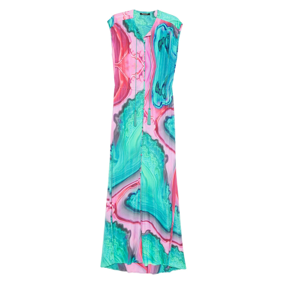 Roberto Cavalli Tassel-detail Buttoned Dress