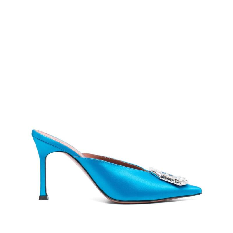 Amina Muaddi 90mm Camelia Mules