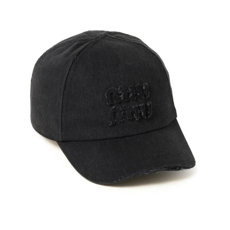 Miu Miu Denim Baseball Cap