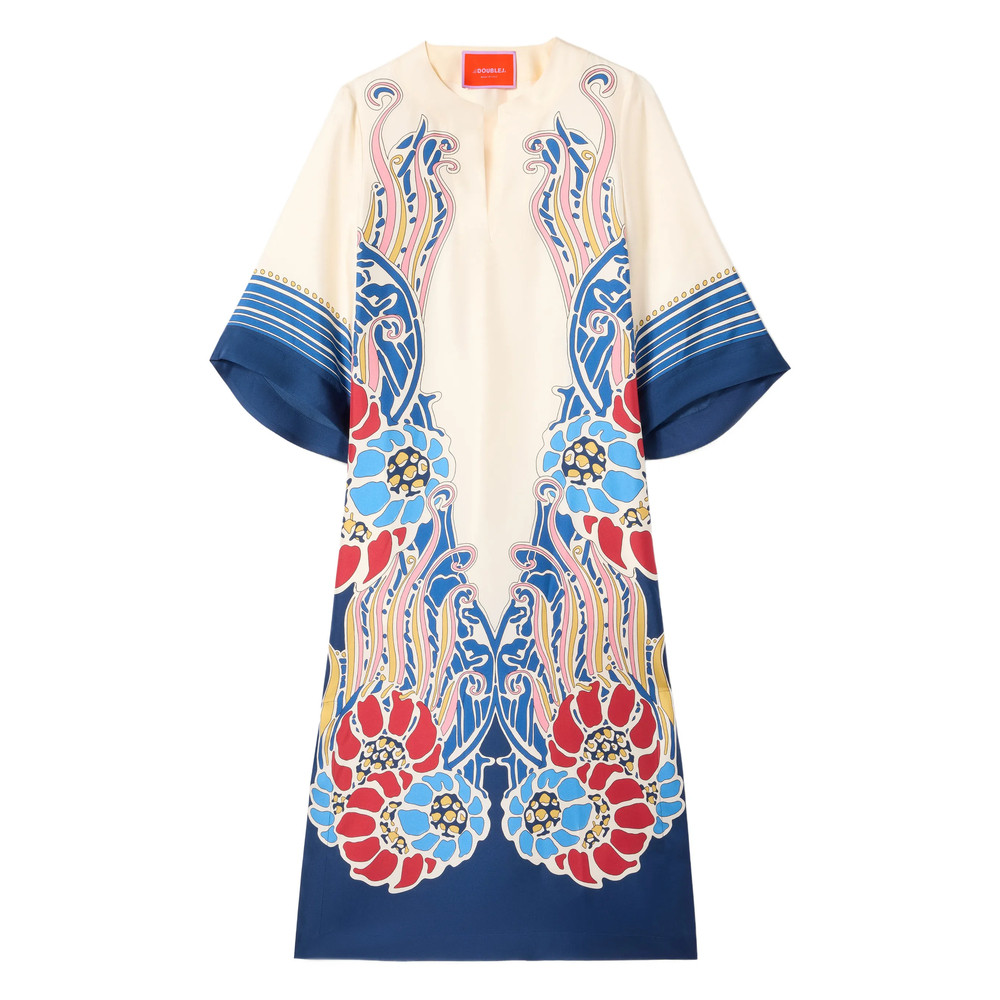 La Double J The Kaftan Floral Midi Dress
