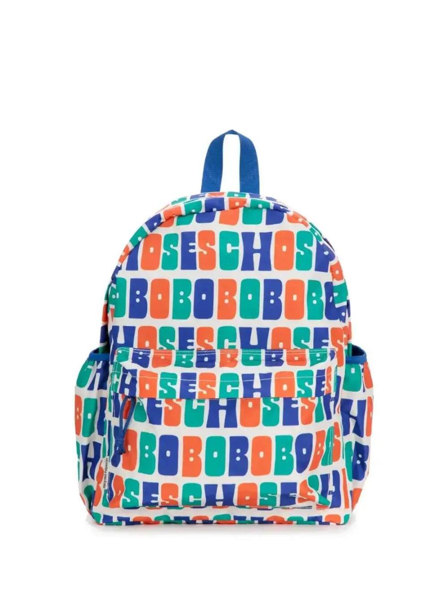 logo-print backpack