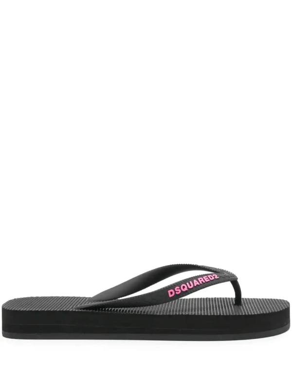 logo flip flops
