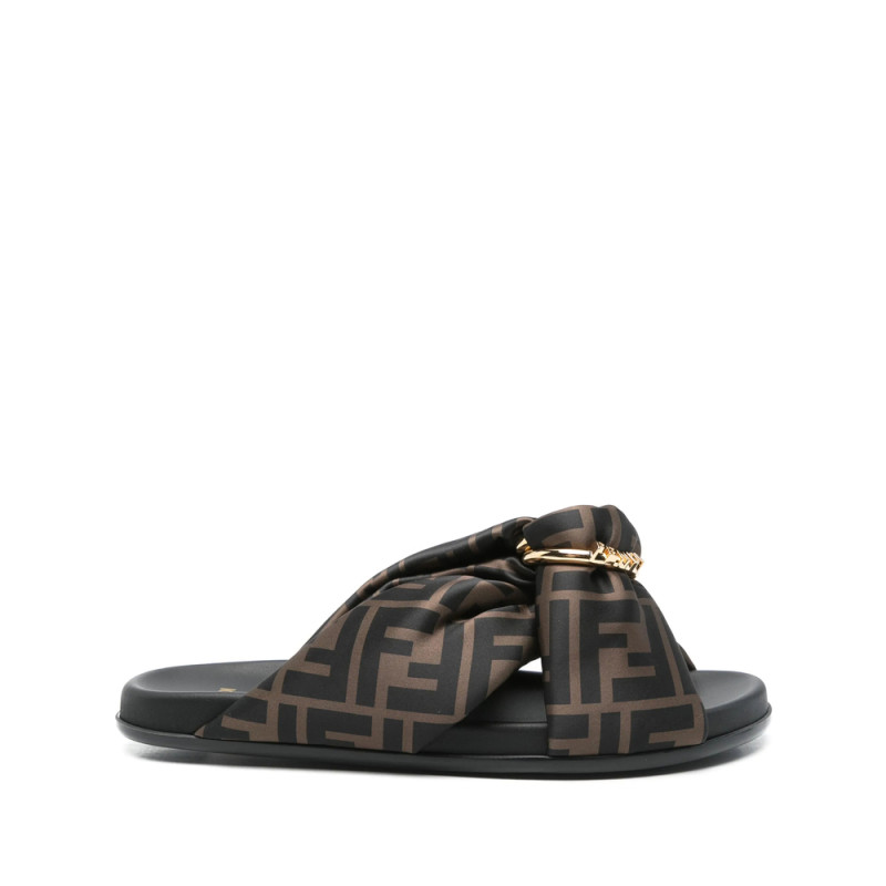 Fendi FF Satin Slides