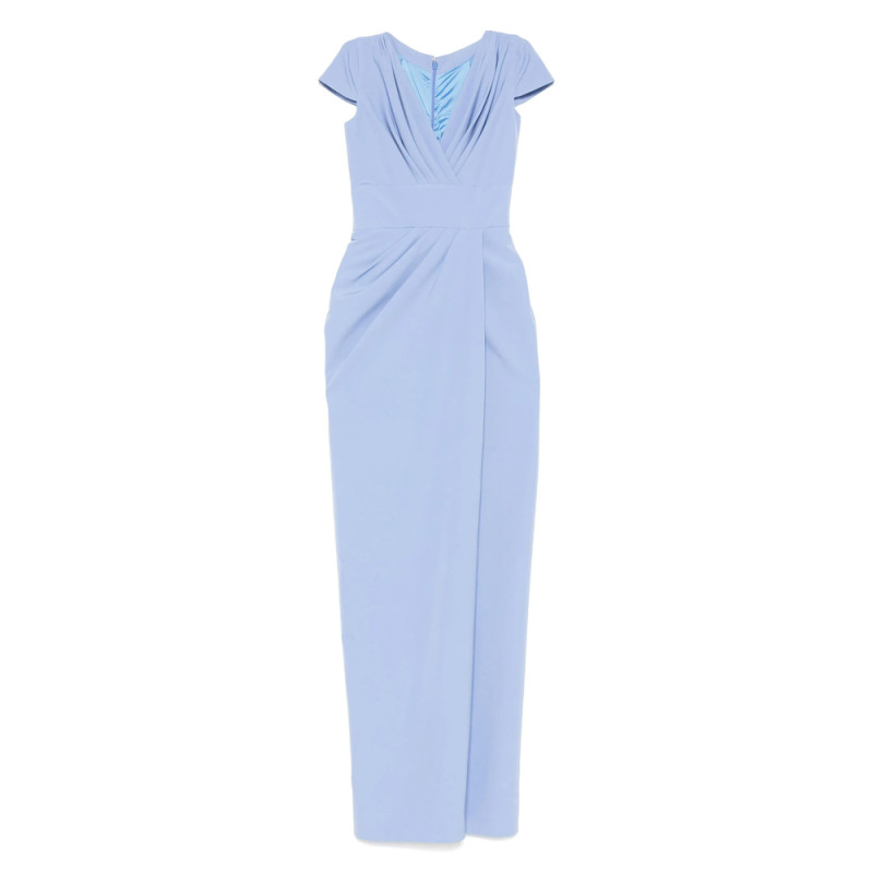 Rhea Costa Draped Maxi Dress