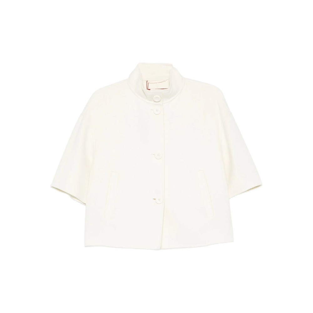 Max Mara Studio Short-sleeve Button Jacket