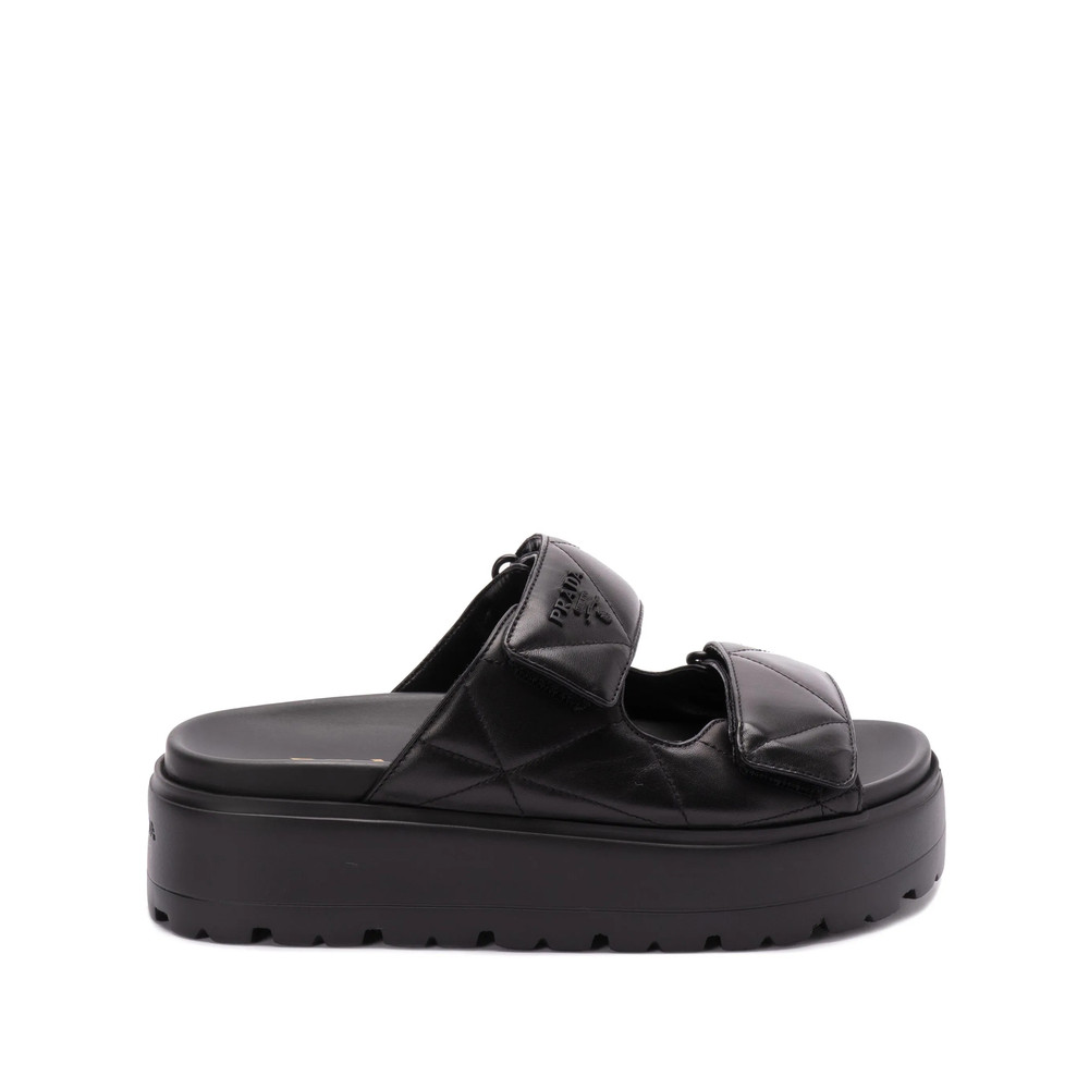 Prada Padded Leather Sandals