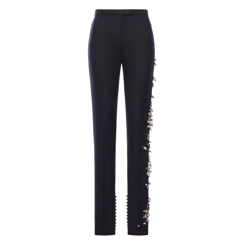 Dries Van Noten Embellished-button Trousers