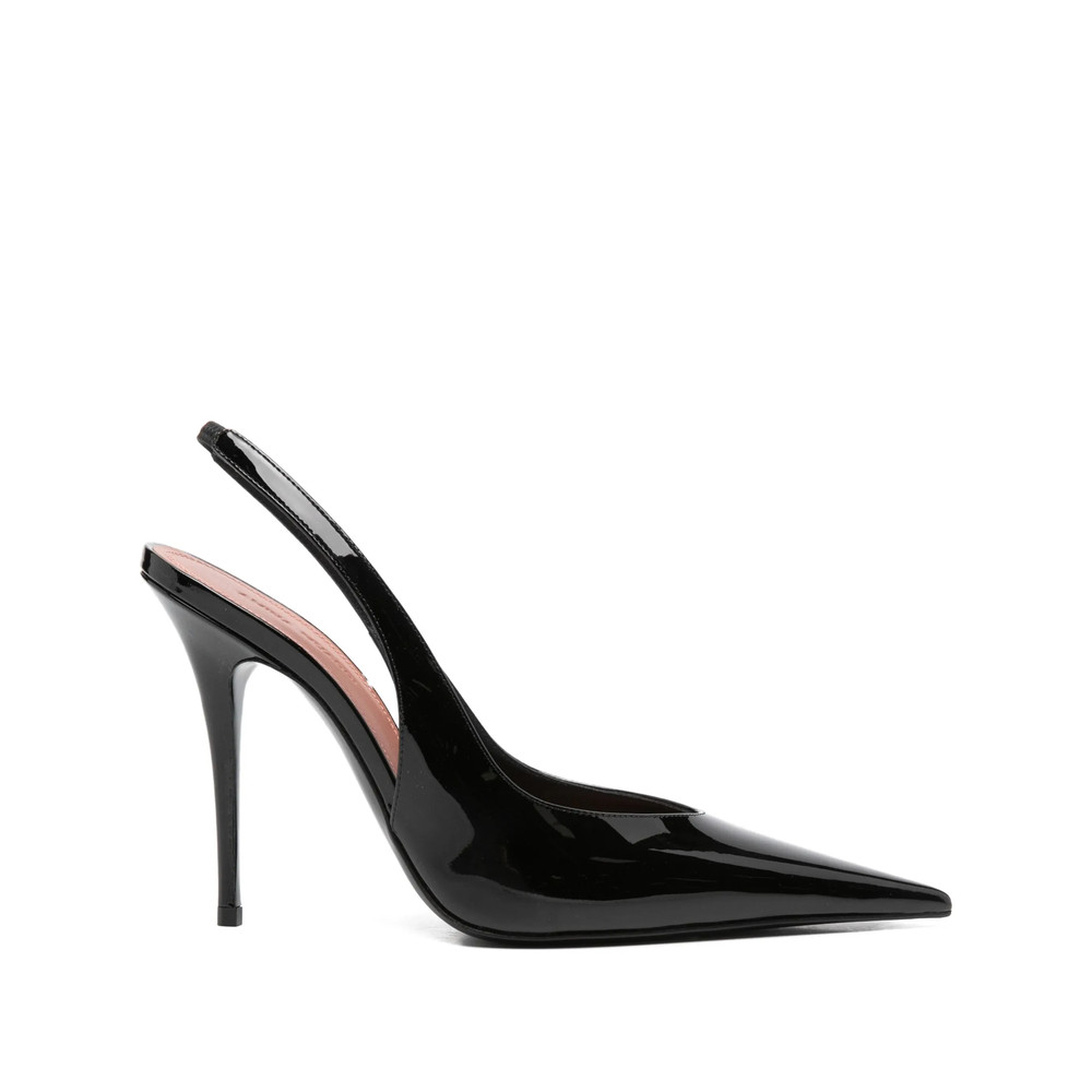 Amina Muaddi 105mm Anok Slingback Pointed Pumps