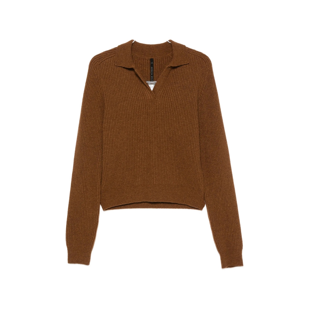 Petar Petrov Safe Mode Ribbed-knit Polo Sweater
