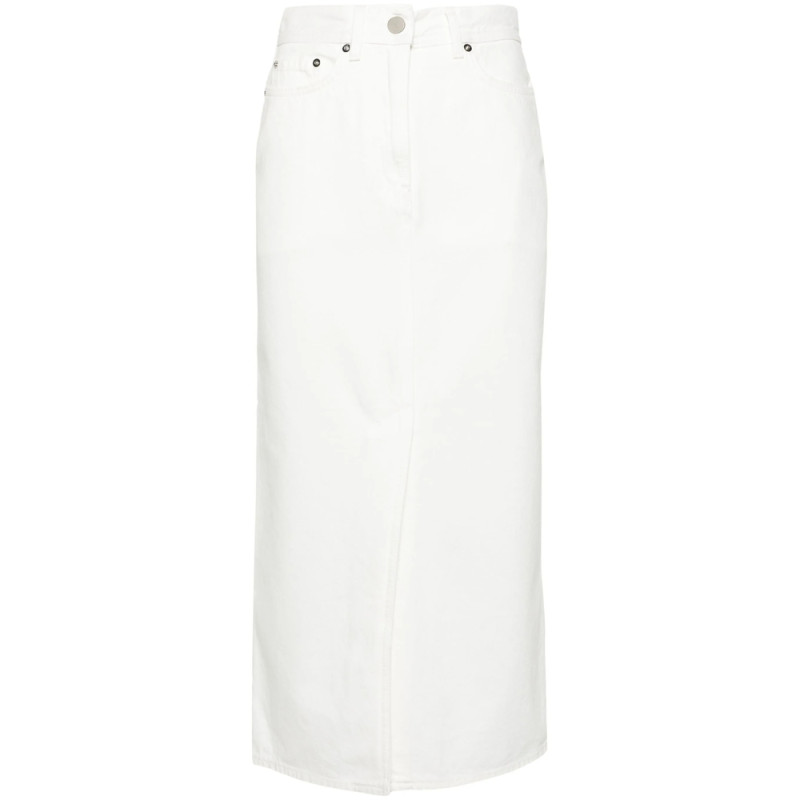 Lou Lou De Saison Straight Denim Midi Skirt