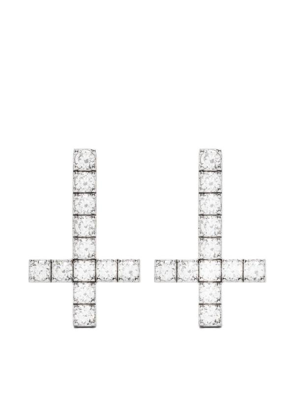 Reversed Cross stud earrings