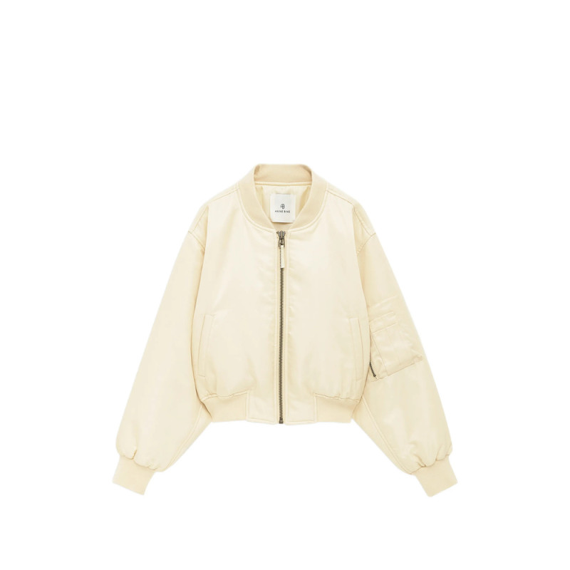 Anine Bing Leon Cropped Bomber Jacket