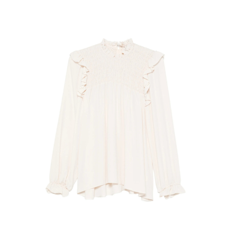 Forte Forte Ruffled Smocked Blouse