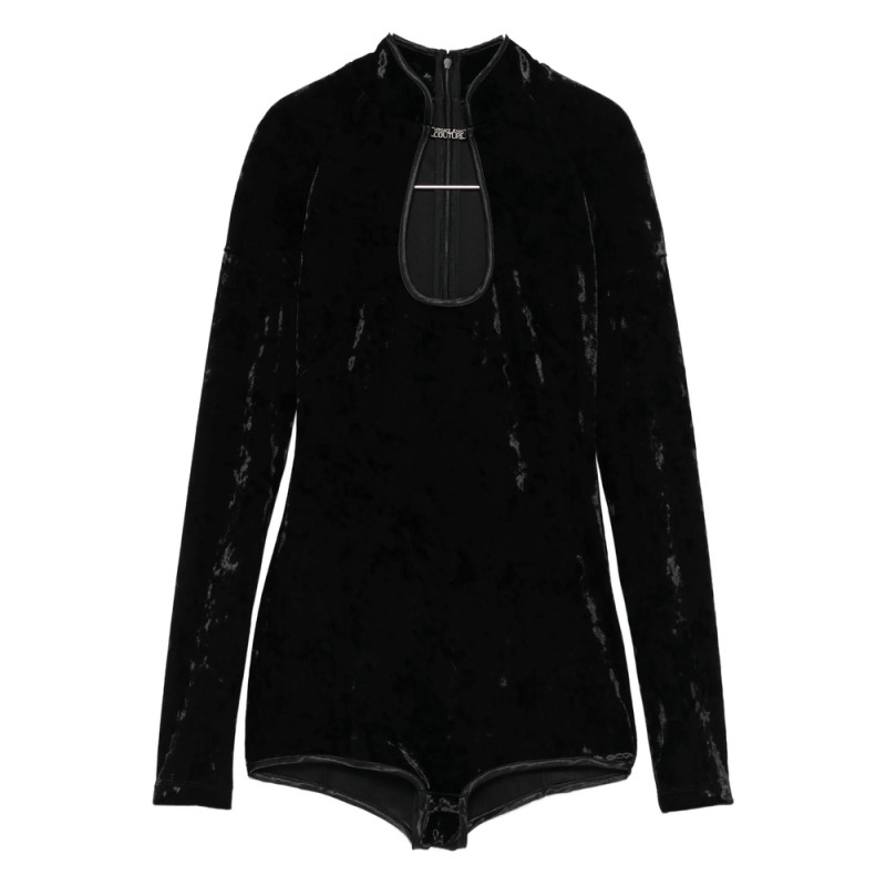 Versace Jeans Couture Keyhole-neck Long-sleeves Bodysuit