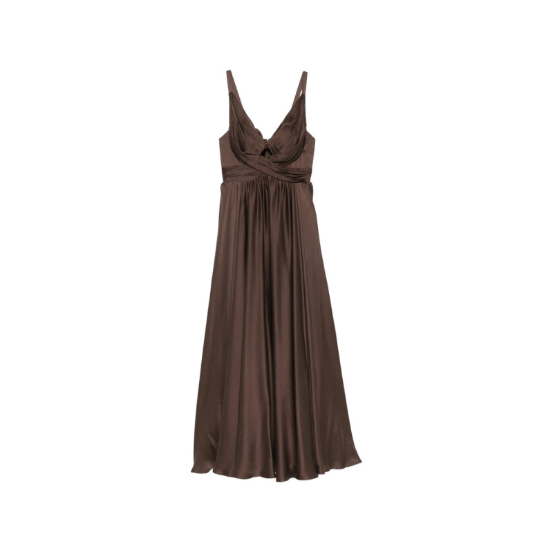 Zimmermann Ruched Cut-out Maxi Dress