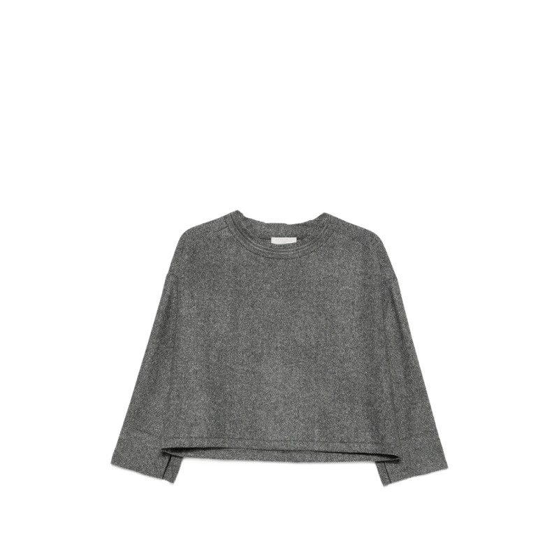 Antonelli Firenze Bead-embellished Melange-effect Sweater