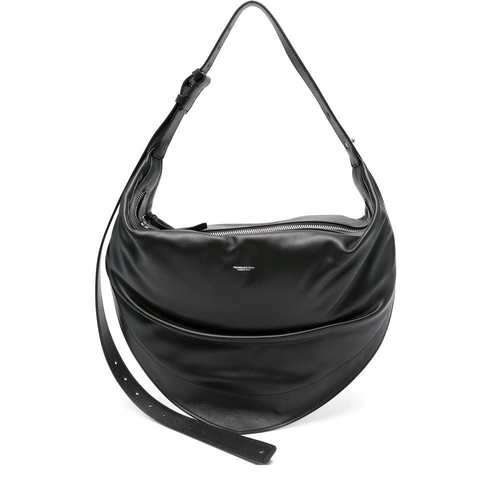 Federico Cina Tortellino Leather Shoulder Bag