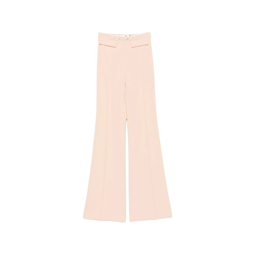 Elisabetta Franchi Logo-plaque Flared Trousers