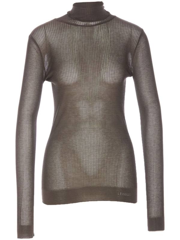 trompe l'oeil-print top