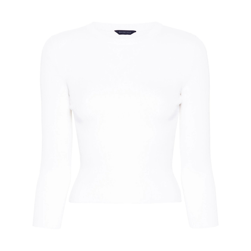 Balenciaga BB-pattern Open-knit Jumper