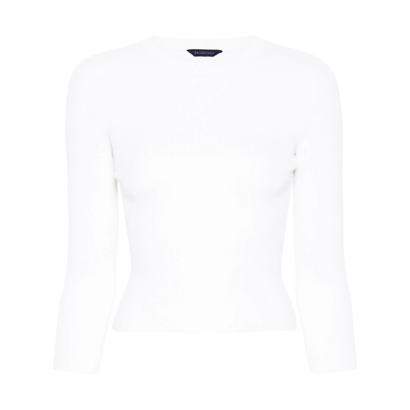 Balenciaga BB-pattern Open-knit Jumper
