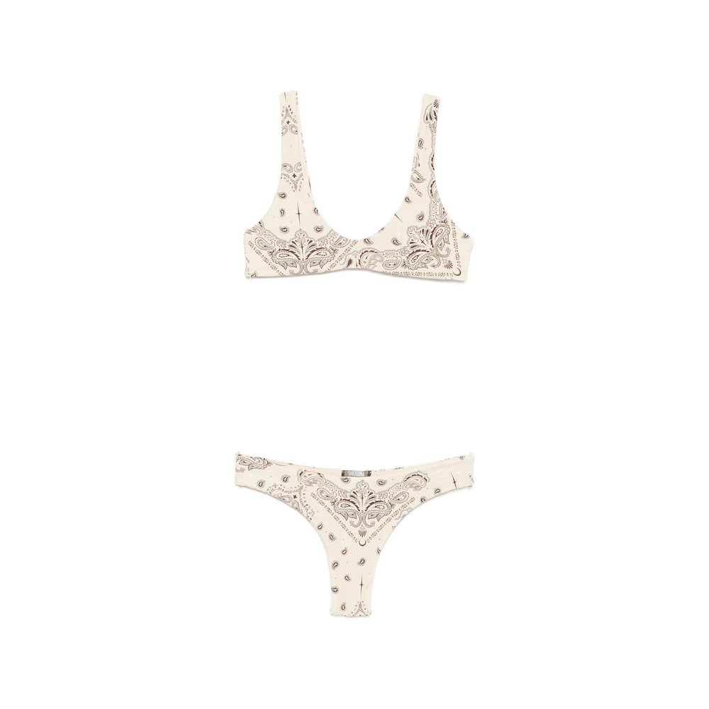 Venuja Paisley-print Crystal-embellished Bikini