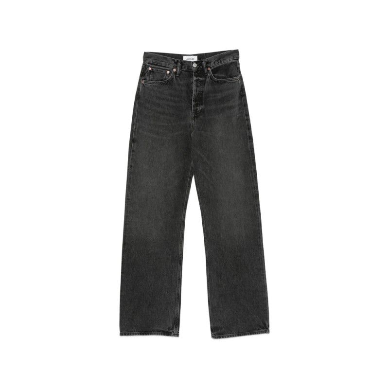 Agolde Faded-effect Wide-leg Jeans