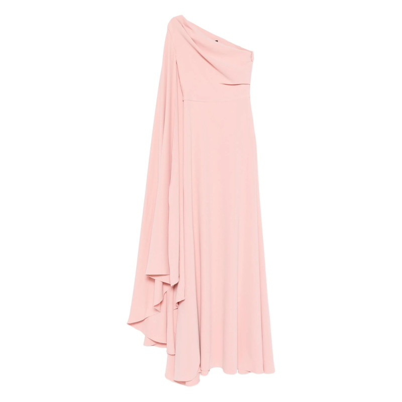 Solace London Yazmin One-shoulder Ruffled Maxi Dress