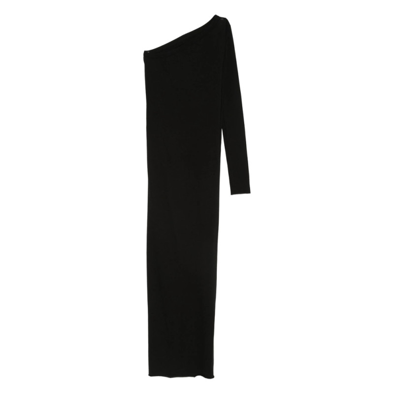 Rick Owens Drkshdw Asymmetrical-neckline Maxi Dress