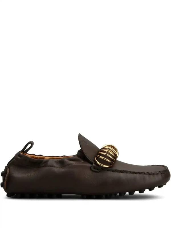 ring-embellished loafers