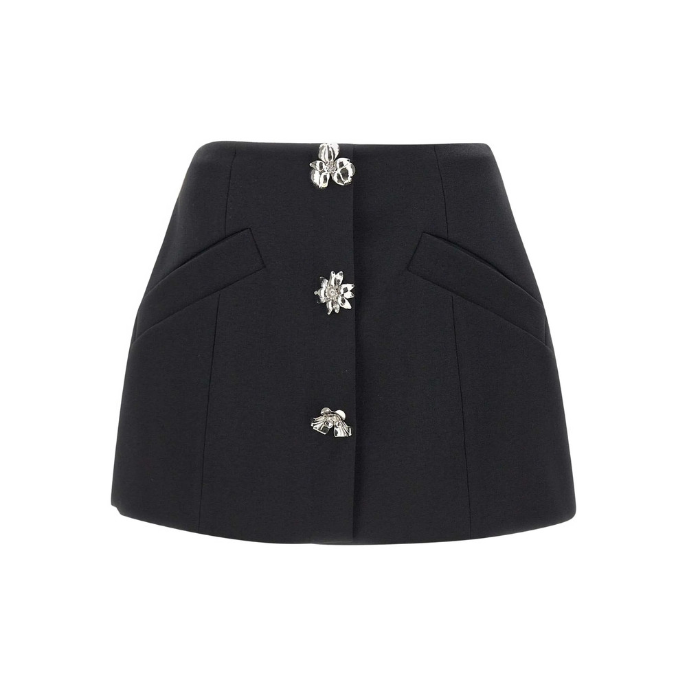 Blumarine Flower-embellished Mini Skirt