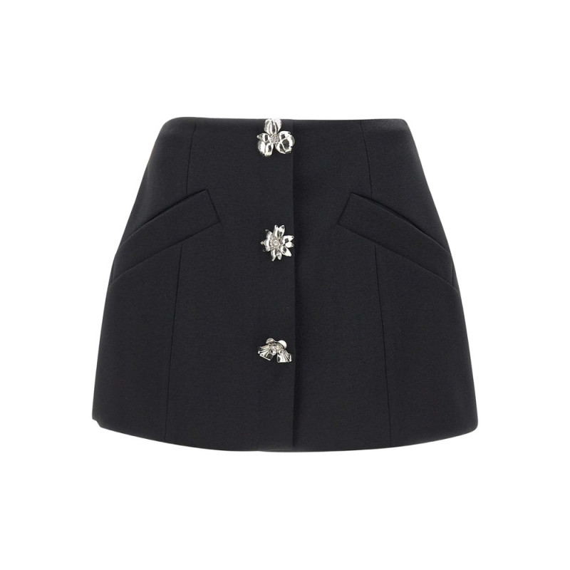 Blumarine Flower-embellished Mini Skirt