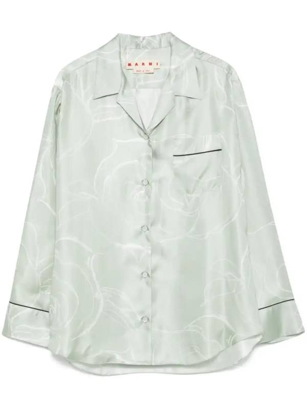 printed silk shirt