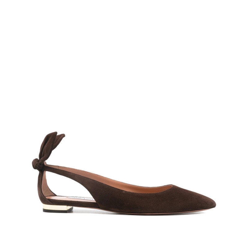 Aquazzura Bow Slingback Ballet Flats