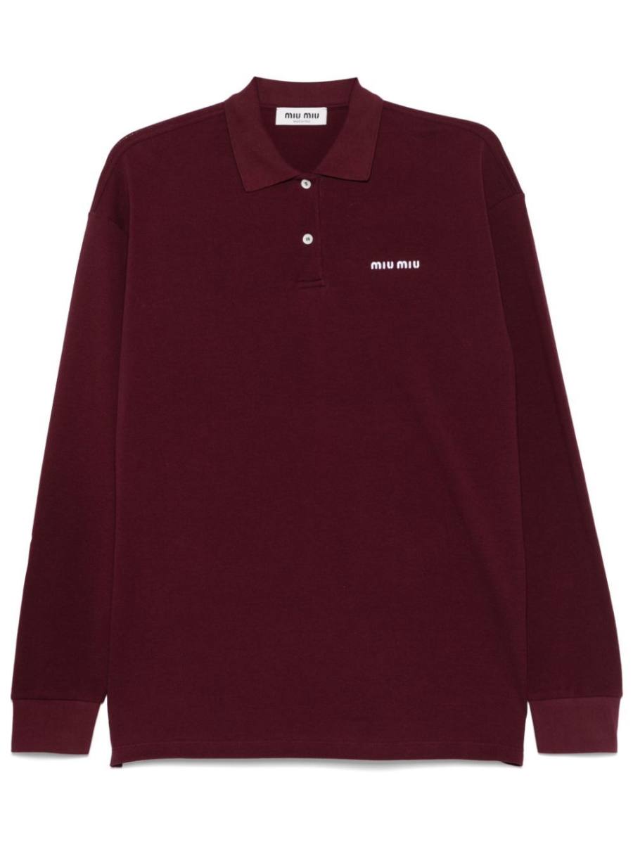 logo-embroidered polo shirt