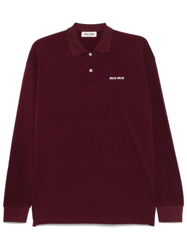 logo-embroidered polo shirt