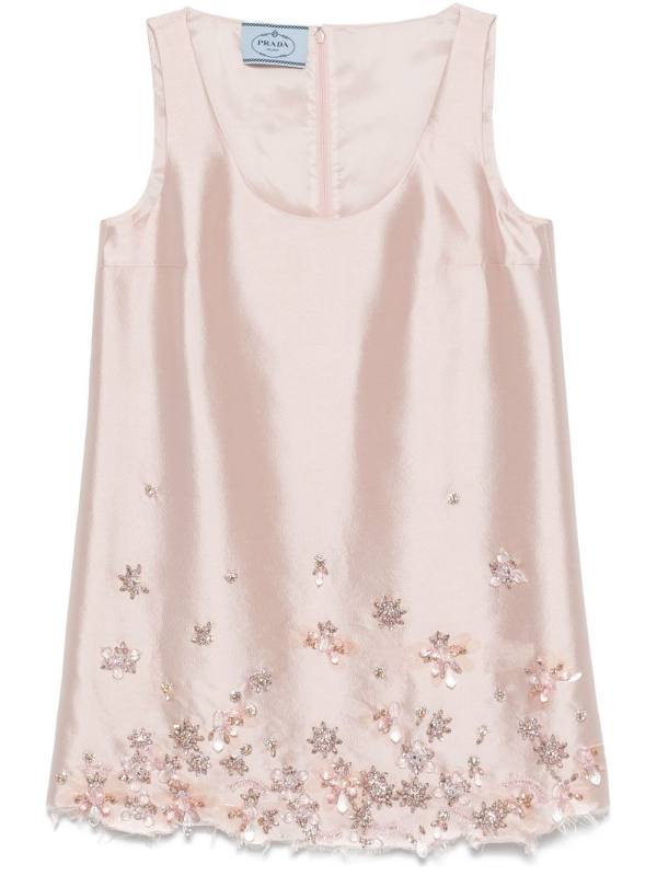 crystal-embellished mini dress