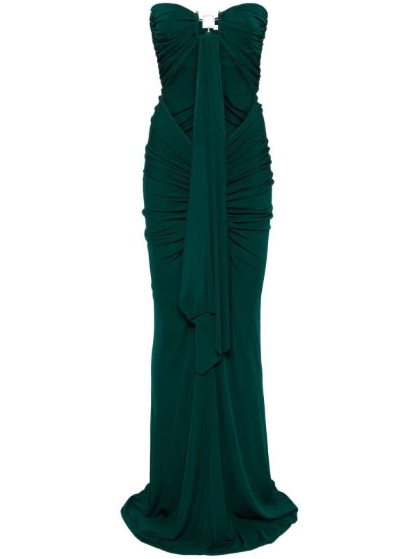 gemstone-embellished maxi dress