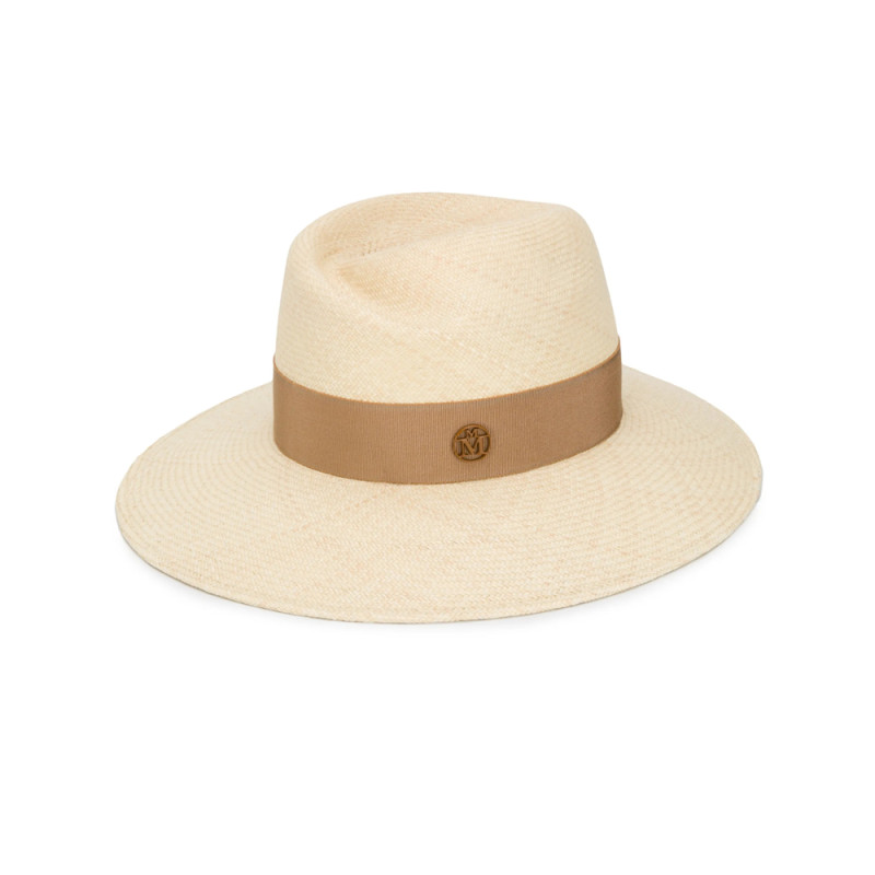 Maison Michel Virginie Straw Fedora Hat