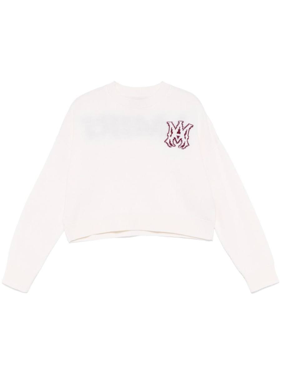 logo-intarsia sweater
