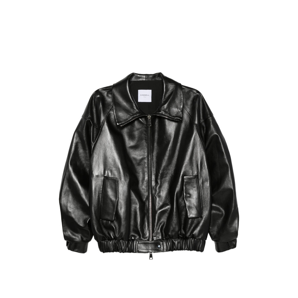 Cassell High-neck Leather Jacket